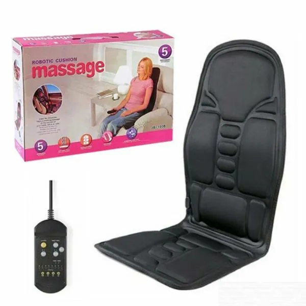 Assento Massageador Aquecido Lombar Pescoco Almofada Cadeira Massagem Shiatsu Banco Do Carro Escritorio Poltrona Compres