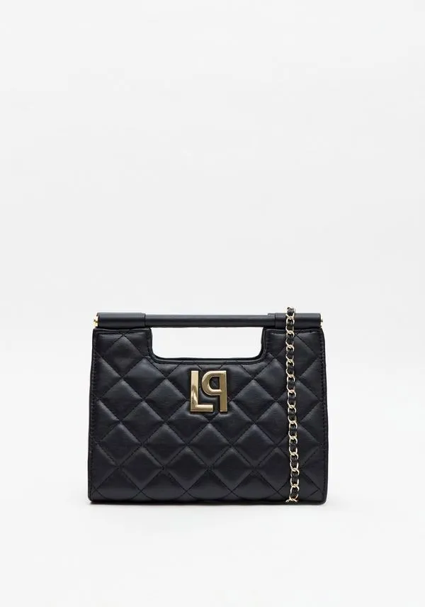Bolsa Clutch Matelassê Com Logo Preto U