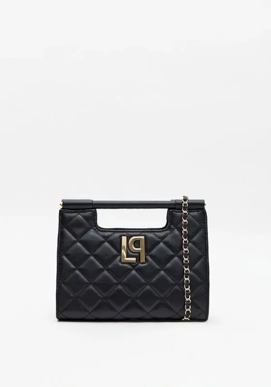 Bolsa Clutch Matelassê Com Logo Preto U