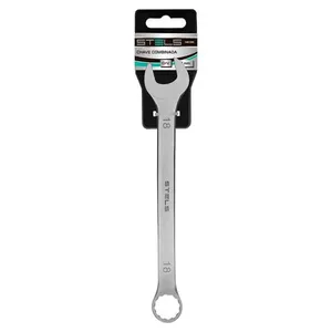 Chave Combinada Cromo Vanádio 18mm 30 graus 5 graus para Apertos Precisos em Espaços Reduzidos Azul Stels Chave Combinada Cromo Vanádio 18mm 30 graus 5 graus para Trabalhos de Manutenção Azul Stels