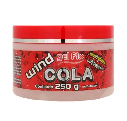 Gel para Cabelo Wind Fix Cola Sem Alcool 250g