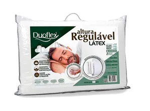 Travesseiro Altura Regulável Látex 50cm x 70cm Duoflex Branco
