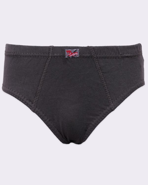 Cueca Infantil Slip Tamanho 6 Lisa Cinza 6