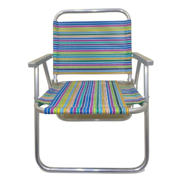 Cadeira De Praia Conforto Oversize 140kg Nylon Ronchetti
