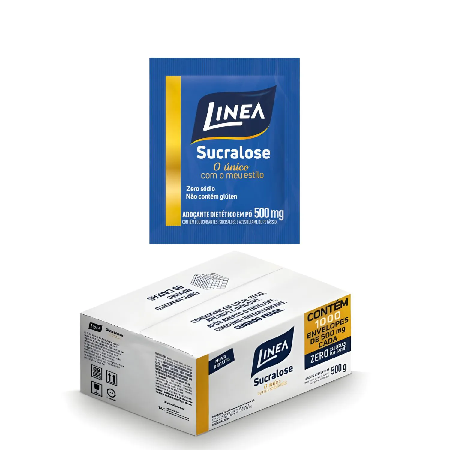 Adoçante Sucralose Sachês Em Pó Linea - Caixa 1000 Unidades 0,5g