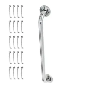 Alça Barra De Apoio 70cm Inox Kit 20 Unidades Cadeirante Idoso Deficiente Corrimao Banheiro Box Corr