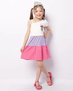 Vestido Infantil Curto Três Marias Lol Surprise + Brinde Tiara Off White 6