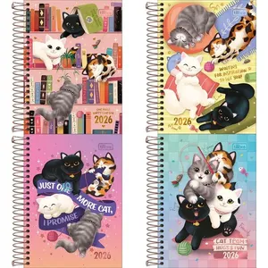 Agenda 2026 Purrfect Cats Espiral M3 Sortida Ref. 393835 - Tilibra