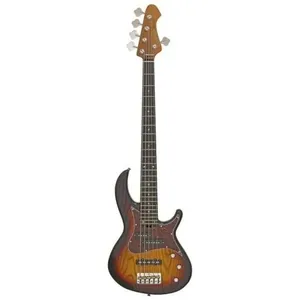 Contrabaixo Pro II 313-MK2-5 Detroit com 5 Cordas e Corpo em Ash Open-pore Sunburst Aria Guitars Contrabaixo Pro II 313-MK2-5 Detroit 5 Cordas com Corpo em Ash Open-pore Sunburst Aria Guitars