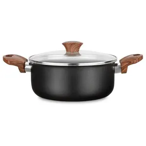 Caçarola com Tampa de Vidro N°24 4,2L Black - Revestimento Cerâmico