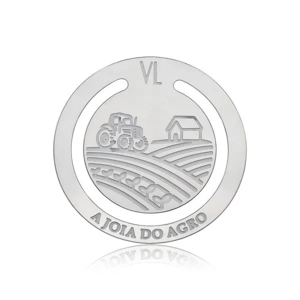 Marcador De Páginas Trator Em Aço Inox