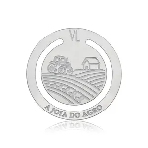 Marcador De Páginas Trator Em Aço Inox