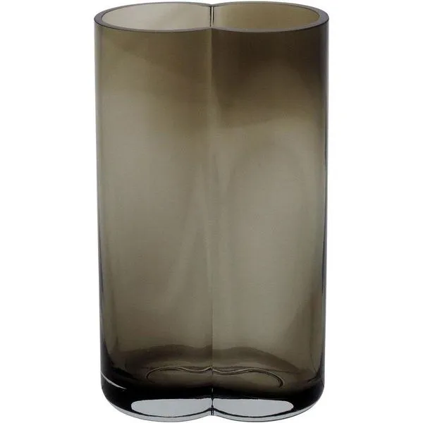 Vaso 22X12X8Cm Vidro Âmbar