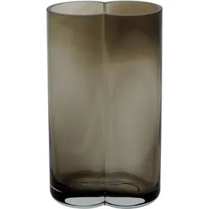 Vaso 22X12X8Cm Vidro Âmbar