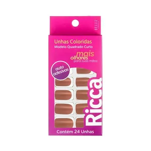 Unhas Postiças Ricca Autoadesivas Nude UNHAS POST RICCA 185