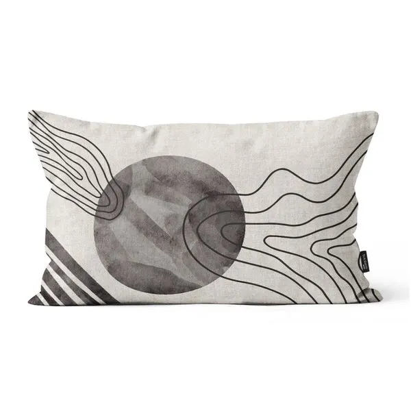 Capa Almofada Rinzeira Essência ES24114 Veludo Abstrata Cinza 30x50cm ES24114 - Tuti Gottô
