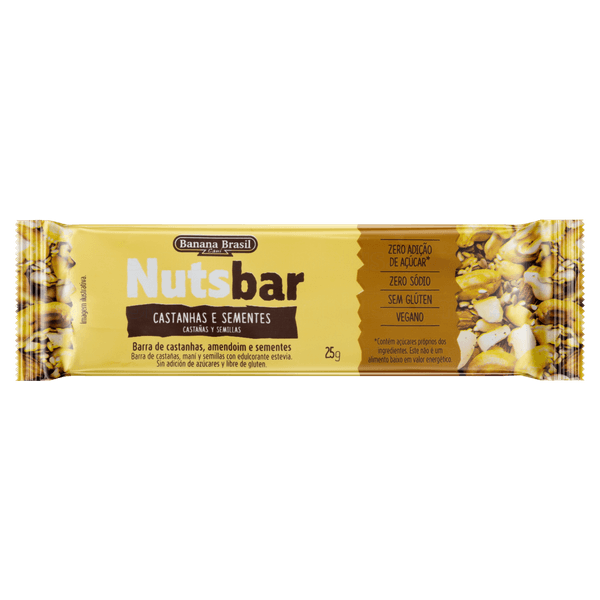 Barra de Nuts Castanhas e Sementes Nutsbar - 25g
