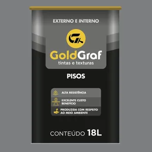 Tinta Premium Acrílica Fosco Piso 18L Goldgraf Tinta Premium Acrílica Fosco Piso Cinza Escuro 18L Goldgraf