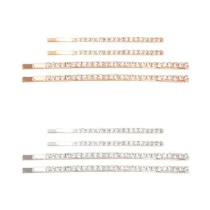 Kit Grampos Para Cabelo Strass Liga de Alumínio e Vidro Sortido 2 Peças 9x0,7x0,2cm LM2819 - honeyhome
