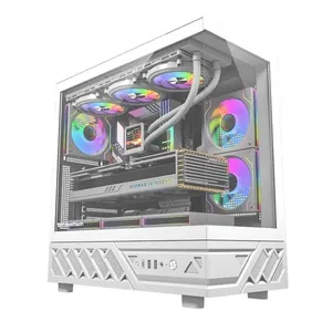 Gabinete Gamer Darkflash DS950 ATX Lateral de Vidro ARGB Branco