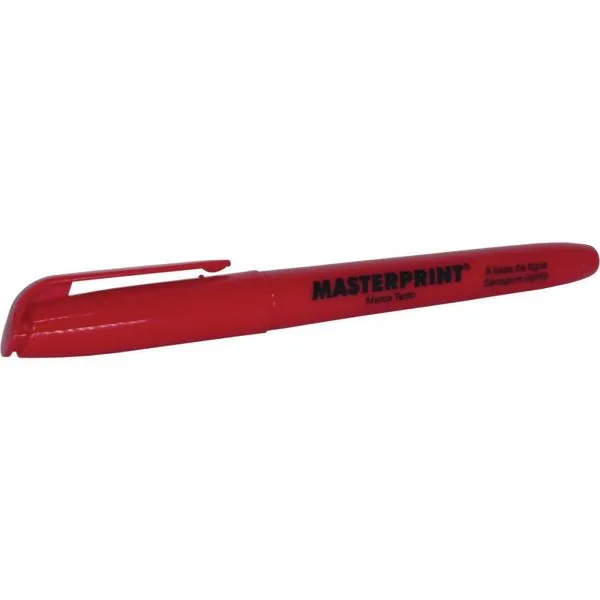 CANETA MARCA TEXTO MP 612 VERMELHA
