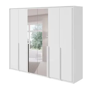 Guarda-Roupa Casal com Espelho Imperatore 6 Portas 6 Gavetas Branco