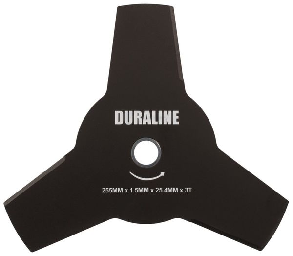 Lâmina Para Roçadeira Duraline 3 Pontas 25mm 255mm