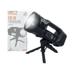 Lanterna LED Multifuncional EL-2727 Recarregável 15W com Tripé e Alça Eletromex Lanterna LED EL-2727 Recarregável 15W com Tripé e Alça Eletromex