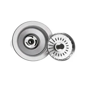 Válvula de Pia Inox 4 1-2 para Controle do Escoamento da Água com Puxador Preto Pádova Válvula de Pia Inox 4 1-2 com Puxador Preto para Escoamento de Água Pádova