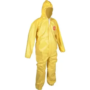 Macacão de Proteção Química Tychen com Capuz e Zíper Amarelo - DUPONT XG