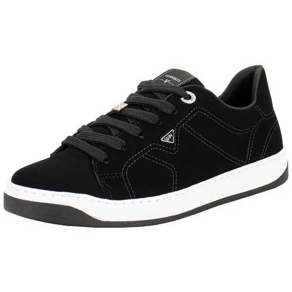 Tênis Feminino Casual Via Marte 220003 PRETO/NOBUCK 40