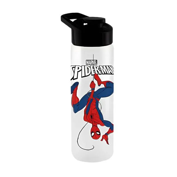 Squeeze Plasduran Pet Homem-Aranha Branco 700ml (MP)