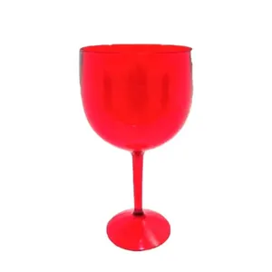 Taça Gin Vermelha 580ml de Plástico AP1023VM - Plastifesta