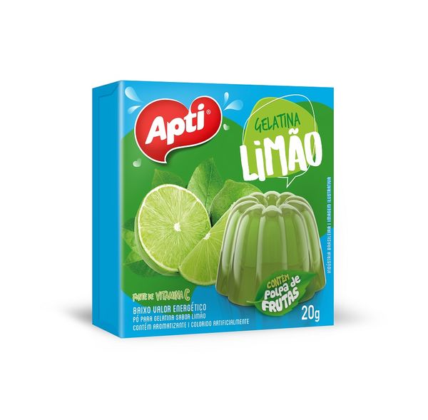 Gelatina Apti Limão 20g