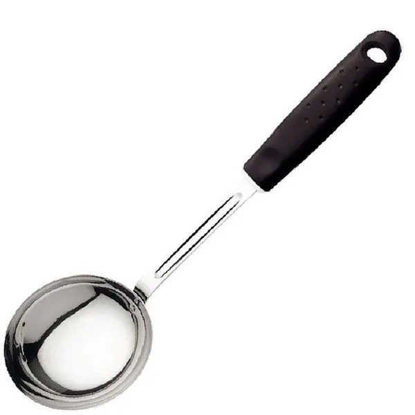 Concha em Aço Inox com Cabo Preto da Linha Utilitá - 25653100 - TRAMONTINA
