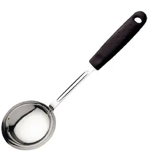 Concha em Aço Inox com Cabo Preto da Linha Utilitá - 25653100 - TRAMONTINA