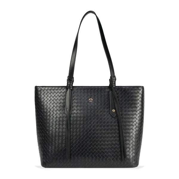 Bolsa Tote Feminina Casual Elegante Le Postiche Preto