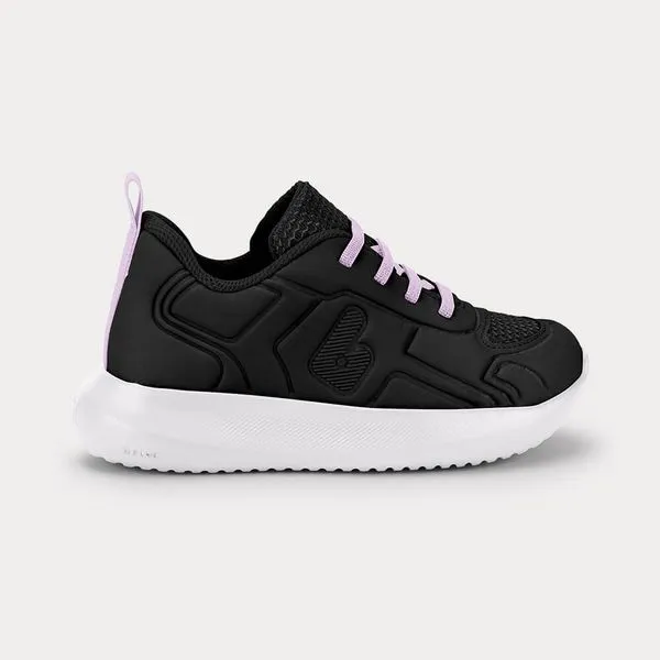Tênis Infantil Bibi Flash Preto com Lilás 25