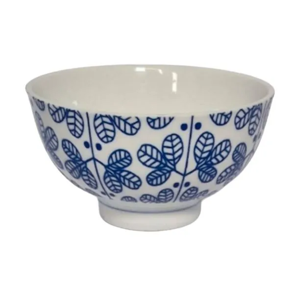 Tigela Japonesa Watts De Porcelana Para Arroz Azul (MP)