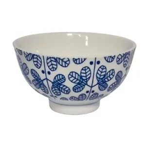 Tigela Japonesa Watts De Porcelana Para Arroz Azul (MP)