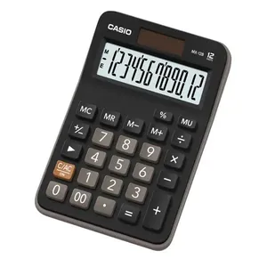 Calculadora de Mesa Eletronica 12 Digitos MX-12 B-S4-DC Preto - Casio