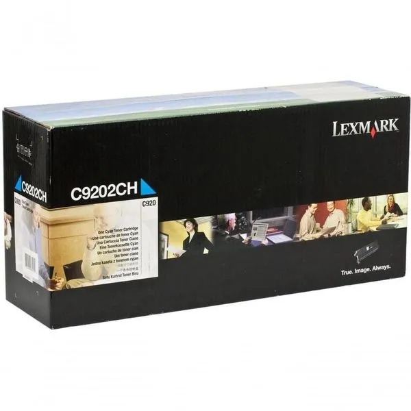 Toner Lexmark C9202CH Ciano para Impressoras C920 C920n C920dn C920dtn Rendimento 14.000 Páginas Toner Lexmark C9202CH Ciano Compatível C920 C920dtn 14.000 Páginas