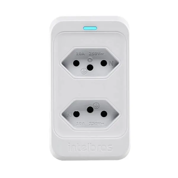 Adaptador Intelbras para 2 Tomadas Dispositivo de Proteção Elétrica EPS 302 BR