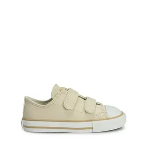 Tênis Converse All Star Chuck Taylor Infantil 2V Nude Bege Claro Branco CK04180005-25