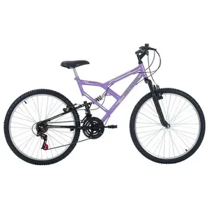 Bicicleta Mountain Bike Full FA 240 Aro 26 Quadro Aço 18 Marchas V-Brake Lilás Free Action Bicicleta Full FA 240 Mountain Bike Aro 26 Quadro Aço 18 Marchas Lilás Free Action