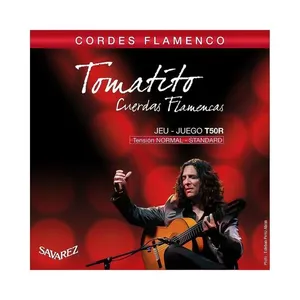 Encordoamento para Violão Tomatito T50R Nylon Tensão Média Flamenco Savarez Encordoamento para Violão Tomatito T50R Nylon Tensão Média Savarez