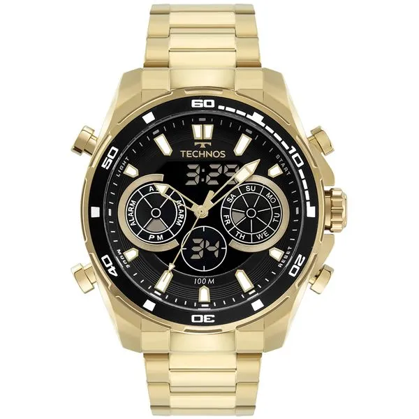 Relogio Technos Masculino Digitech Dourado - BJ3530AA/1P BJ3530AA/1P