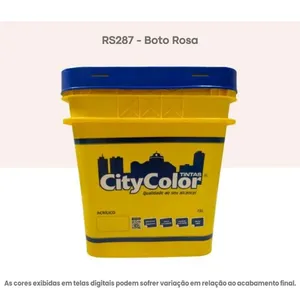 Tinta Acrílica Econômica Fosco Citycolor 15L RS287 Boto Rosa (MP)