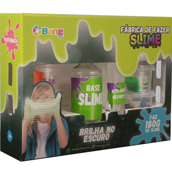 Conjunto de Slime - Fábrica de Slime - Clear Slime Brilha no Escuro - 180 Gr - Winner