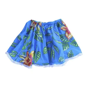 Saia Junina Bebê de 2 A 4 Anos Floral Azul - Brdecor